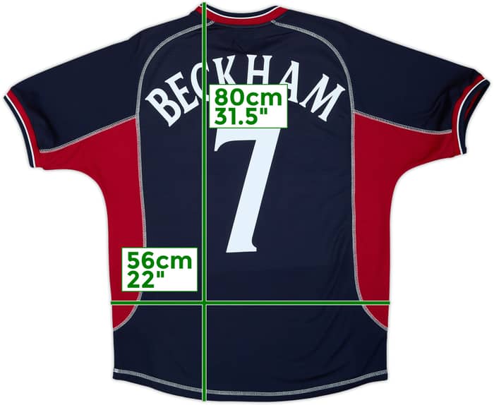 2000-01 Manchester United Third Shirt Beckham #7 - 8/10 - (L)