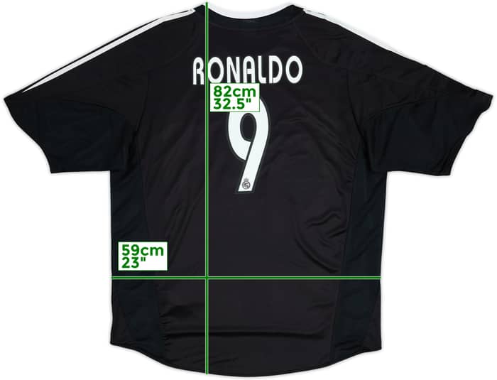 2004-05 Real Madrid Away Shirt Ronaldo #9 - 9/10 - (XL)