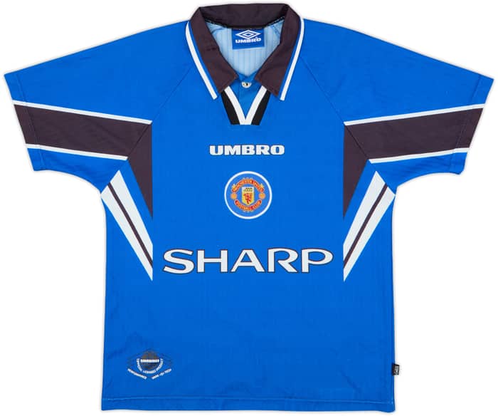 1996-98 Manchester United Third Shirt Cantona #7 - 8/10 - (L.Boys)