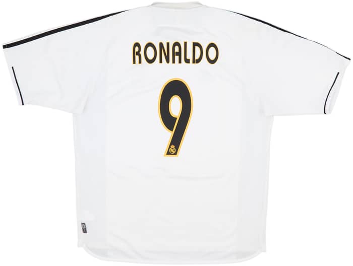 2003-04 Real Madrid Home Shirt Ronaldo #9 - 5/10 - (L)