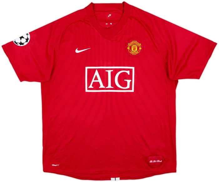 Camiseta de local del Manchester United 2007-09 Ronaldo #7 - 4/10 - (XL)