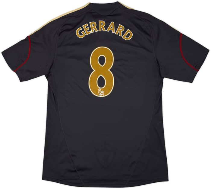 2009-10 Liverpool **Camiseta de Visitante** Gerrard #8 - 8/10 - (L)