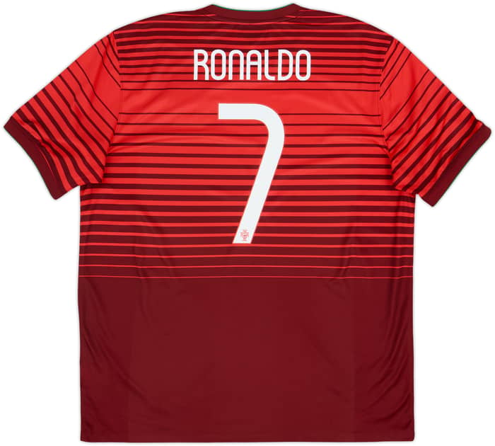 2014-15 Portugal Home Shirt Ronaldo #7 - 9/10 - (XL)
