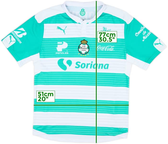 2015-16 Santos Laguna Home Shirt - 9/10 - (L)