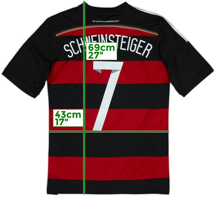 2014-15 Germany Away Shirt Schweinsteiger #7 - 8/10 - (XL.Boys)