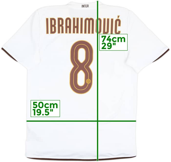 2008-09 Inter Milan Away Shirt Ibrahimovic #8 - 6/10 - (M)