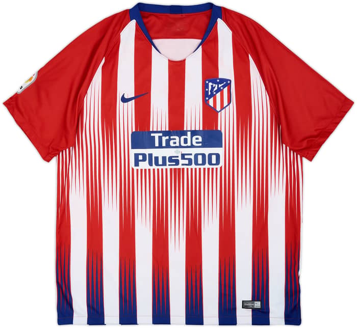 2018-19 Atletico Madrid Home Shirt - 4/10 - (M)