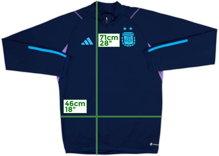 2022-23 Argentina adidas 1/4 Zip Drill Top - 7/10 - (S)