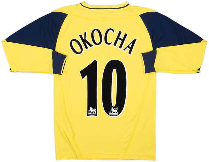 2002-03 Bolton Away L/S Shirt Okocha #10 - 8/10 - (15-16 Years)