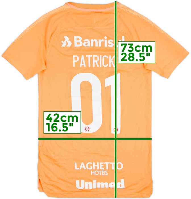 2019 Internacional Nike Training Shirt Patrick #01 - 7/10 - (S)