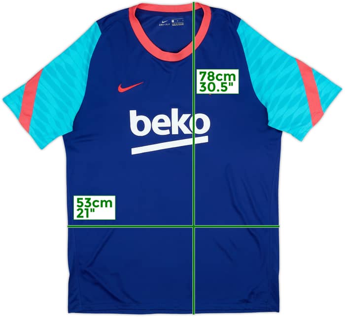 2021-22 Barcelona Nike Training Shirt - 7/10 - (L)