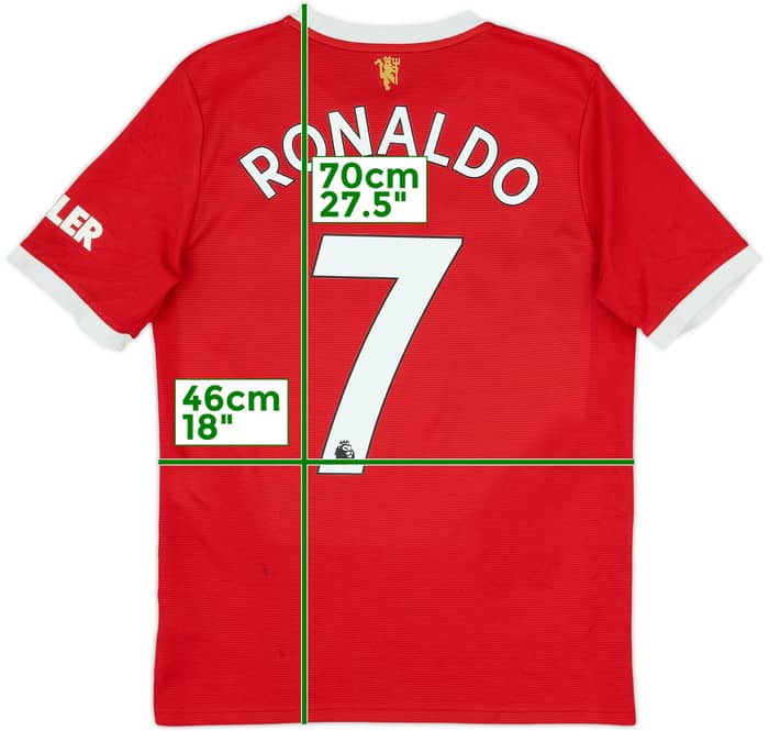 2021-22 Manchester United Home Shirt Ronaldo #7 - 6/10 - (15-16 Years)