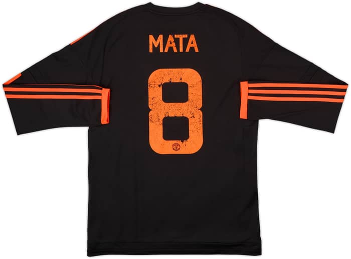 Camiseta de manga larga de la tercera equipación del Manchester United 2015-16 Mata #8 - 5/10 - (M)