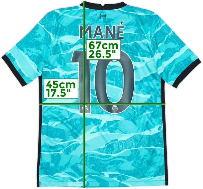 2020-21 Liverpool Away Shirt Mane #10 - 8/10 - (13-15 Years)