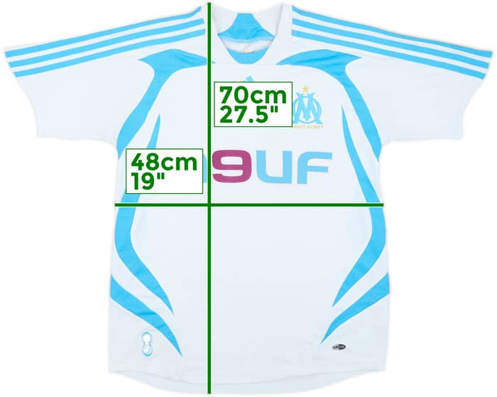 2007-08 Olympique Marseille Home Shirt - 5/10 - (XS)