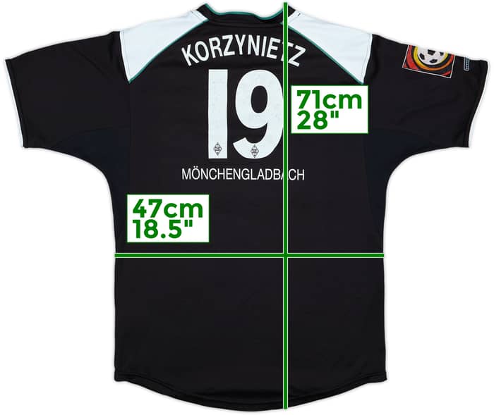 2002-03 Borussia Monchengladbach Away Shirt Korzynietz #19 - 6/10 - (S)