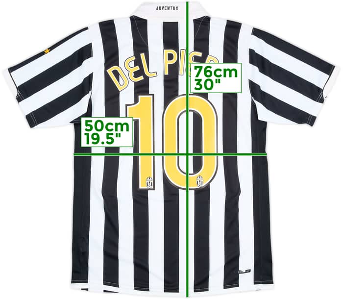 2006-07 Juventus Home Shirt Del Piero #10 - 7/10 - (M)