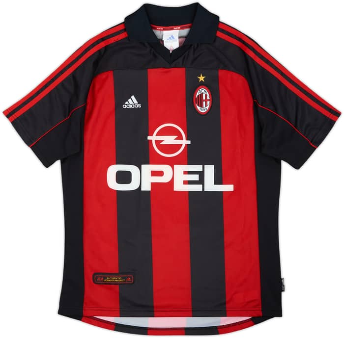 2000-02 AC Milan Home Shirt Shevchenko #7 - 5/10 - (XL.Boys)