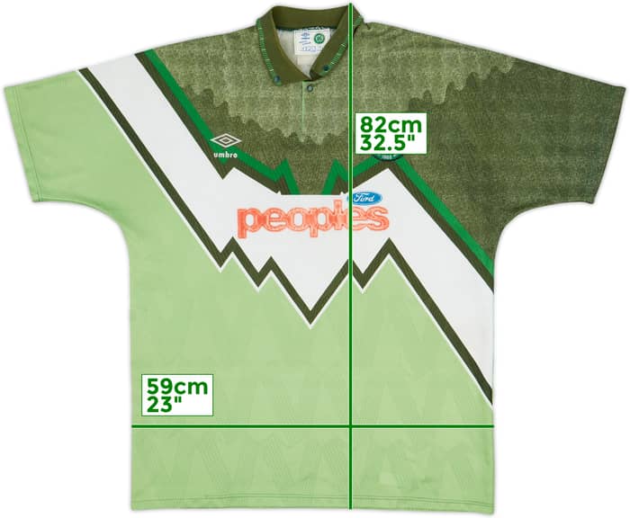 1991-92 Celtic Away Shirt - 6/10 - (XL)
