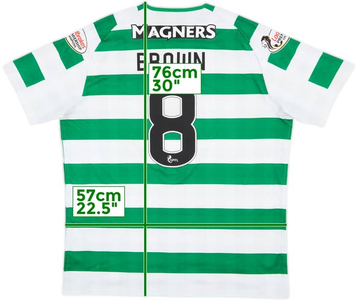 2018-19 Celtic Home Shirt Brown #8 - 6/10 - (XL)