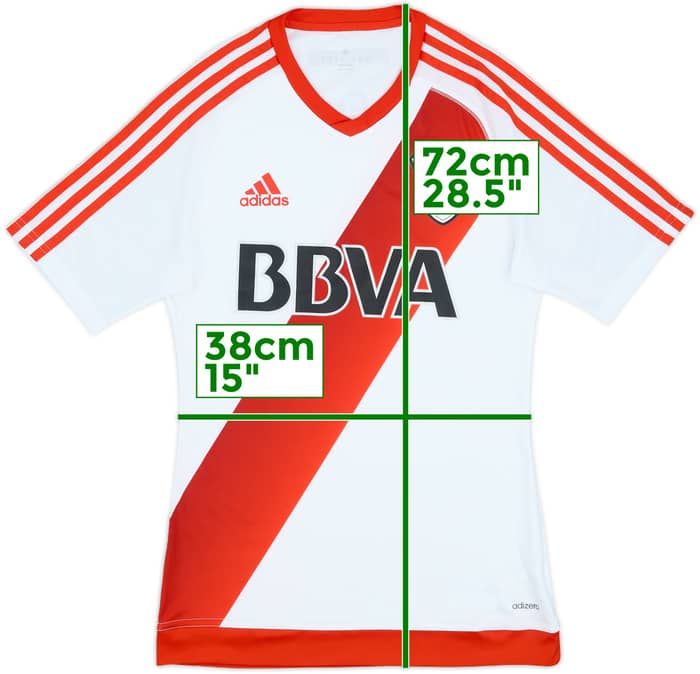 2016-17 River Plate Authentic Home Shirt - 8/10 - (S)