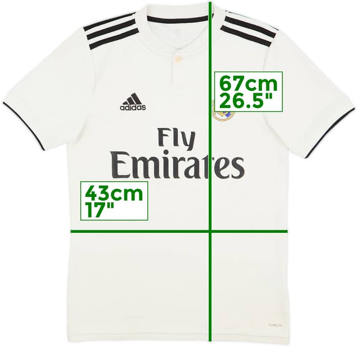 2018-19 Real Madrid Home Shirt - 5/10 - (XS)