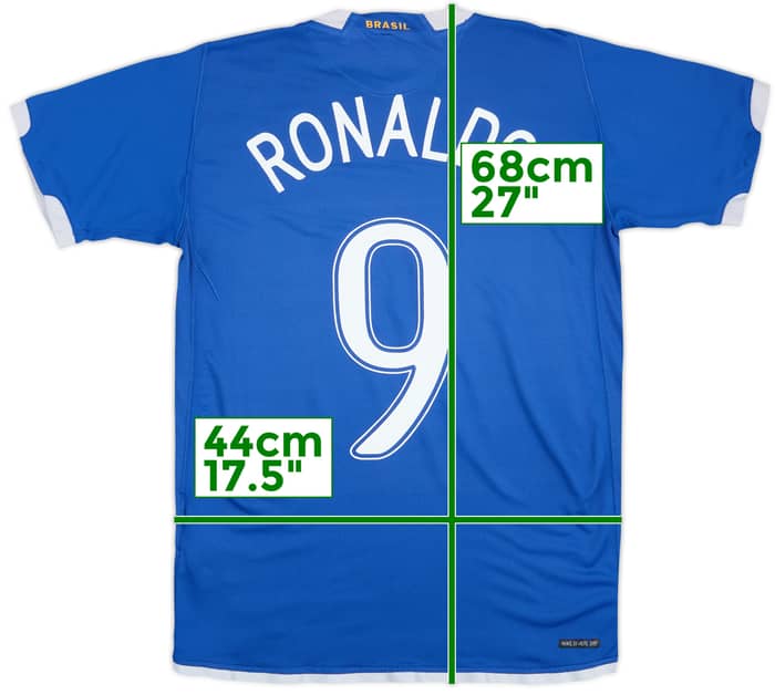 2006-07 Brazil Away Shirt Ronaldo #9 - 8/10 - (XL.Boys)
