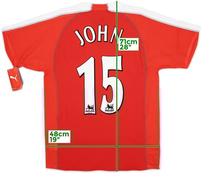 2005-06 Fulham Away Shirt John #15 (XL.Boys)