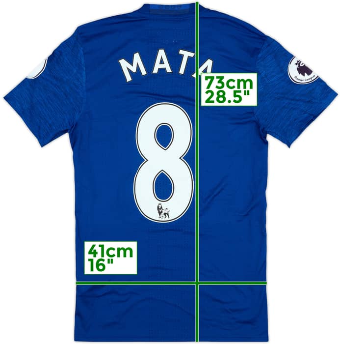 2016-17 Manchester United Match Issue Away Shirt Mata #8