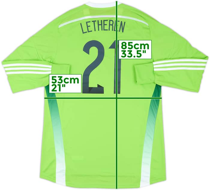 2014 Wales Match Issue GK Shirt Letheren #21
