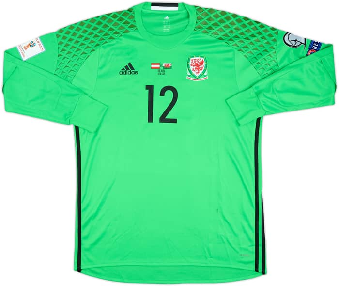 2016 Wales Match Issue GK Shirt Fon Williams #12