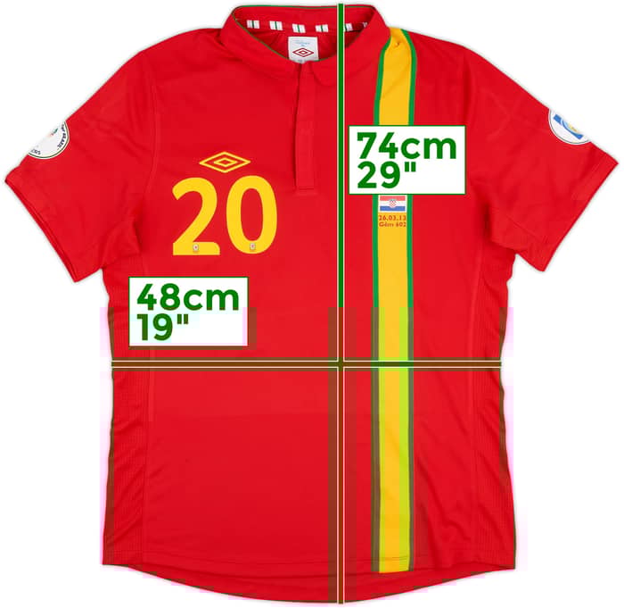 2013 Wales Match Issue Home Shirt Easter #20