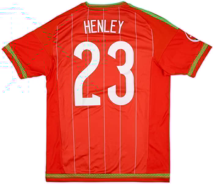 2015 Wales Match Issue Home Shirt Henley #23