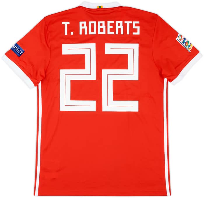 2018 Wales Match Issue Nations League Home Shirt T.Roberts #22