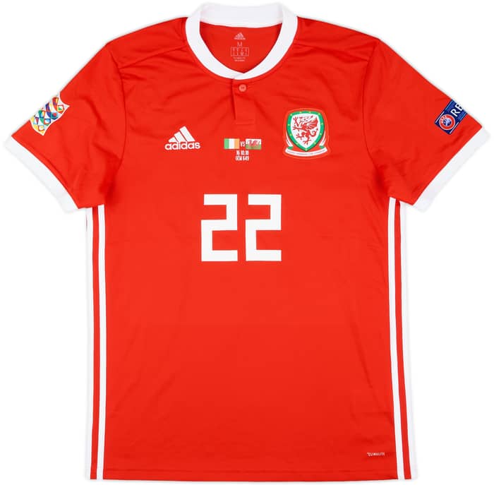 2018 Wales Match Issue Nations League Home Shirt T.Roberts #22
