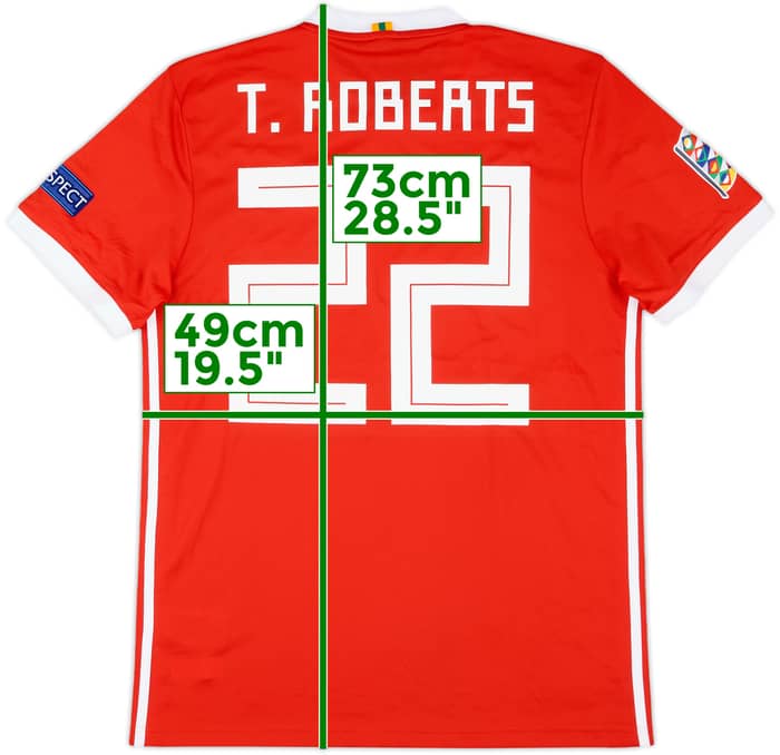 2018 Wales Match Issue Nations League Home Shirt T.Roberts #22