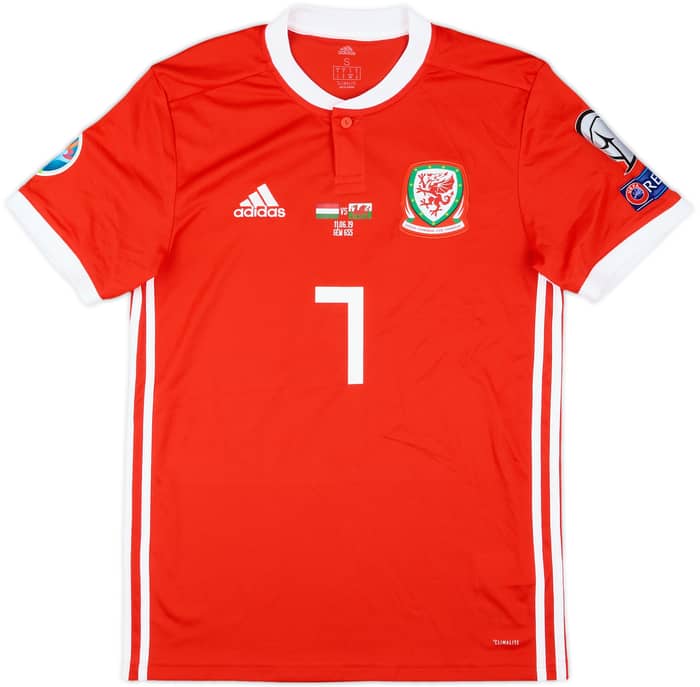 2019 Wales Match Issue Home Shirt Allen #7