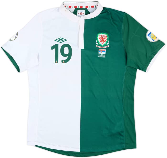 2012 Wales Player Issue Away Shirt Vokes #19 - 7/10 - (L)