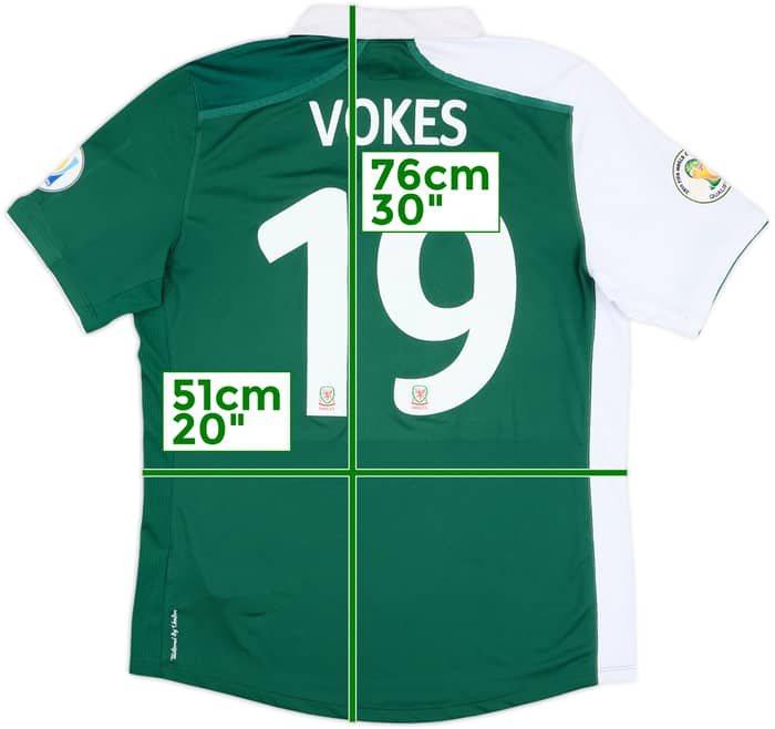 2012 Wales Player Issue Away Shirt Vokes #19 - 7/10 - (L)
