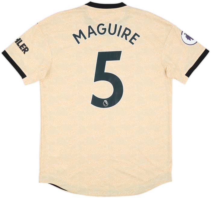 2019-20 Manchester United Match Issue Away Shirt Maguire #5