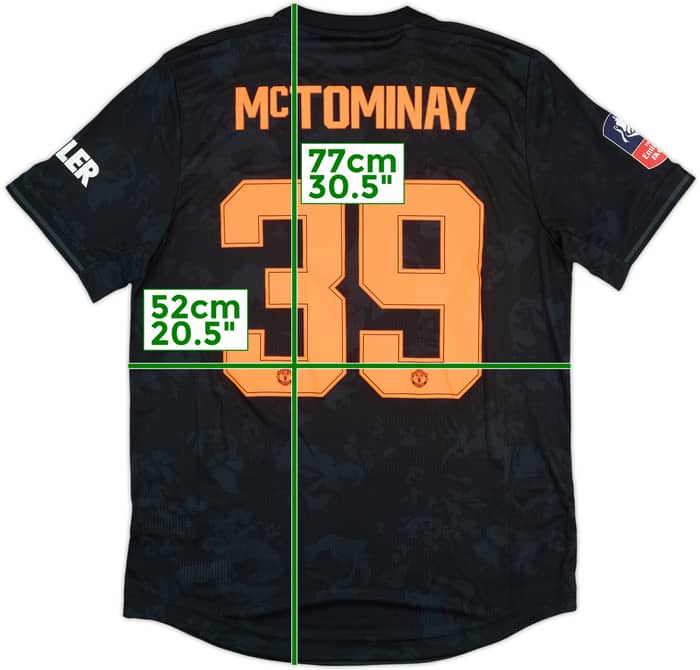 2019-20 Manchester United Match Issue FA Cup Third Shirt McTominay #39