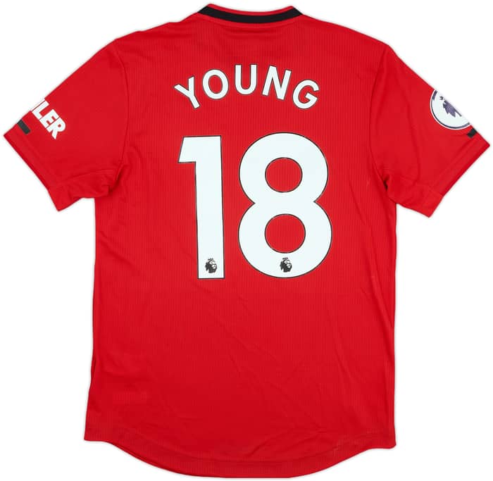 2019-20 Manchester United Match Issue Home Shirt Young #18