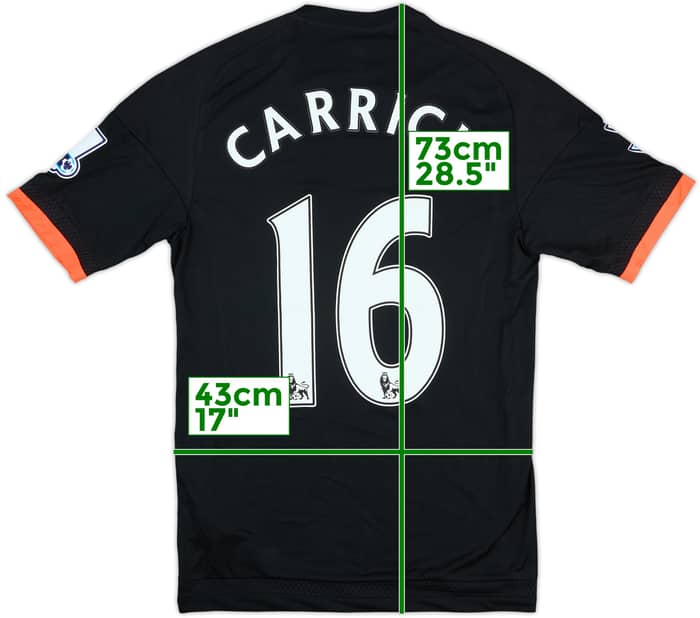 2015-16 Manchester United Match Issue Third Shirt Carrick #16