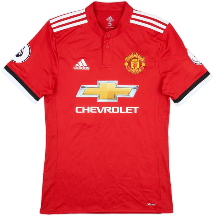 2017-18 Manchester United Match Issue Home Shirt Lingard #14