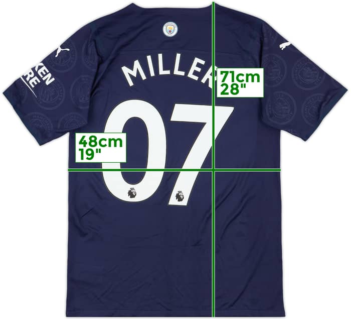 2021-22 Manchester City Authentic Third Shirt Miller #07 - 9/10 - (M)