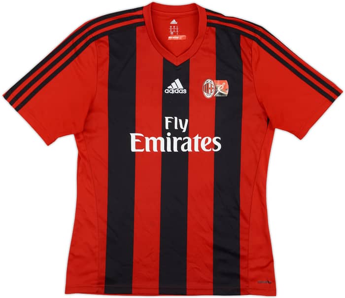 2013-14 AC Milan adidas Youth Academy Home Shirt - 7/10 - (M)