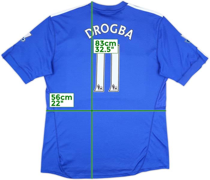 2009-10 Chelsea Home Shirt Drogba #11 - 10/10 - (XL)