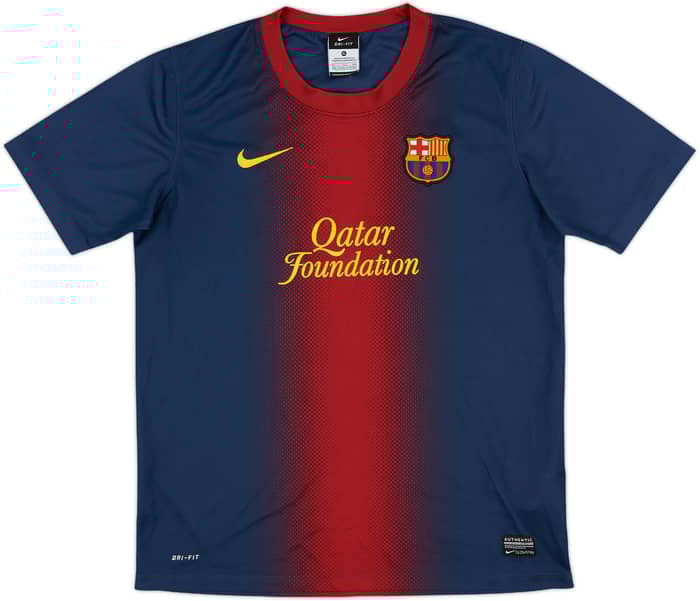 2012-13 Barcelona Basic Home Shirt - 9/10 - (XL.Boys)