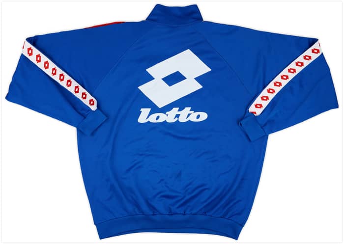 1997-99 Dinamo Zagreb Player Issue Lotto 1/2 Zip Track Top - 8/10 - (XXL)