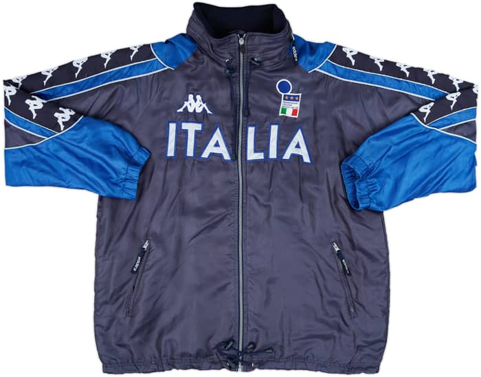 1999-00 Italy Kappa Hooded Rain Jacket - 8/10 - (XL)